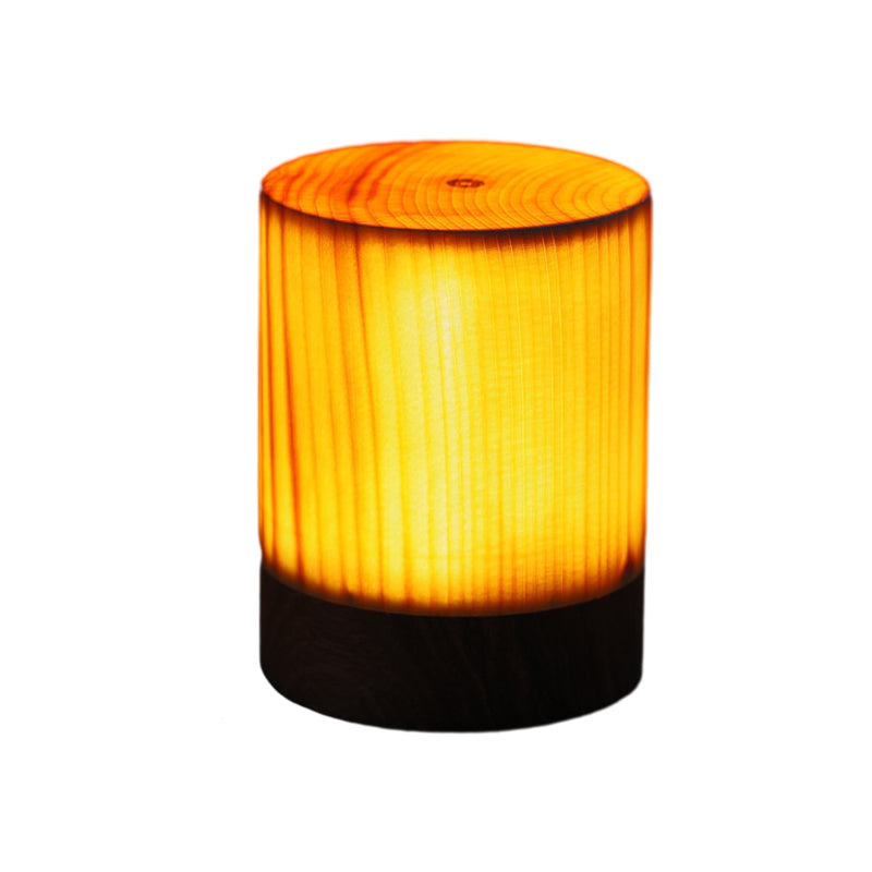 Cordless LED table lamp with rechargeable battery and touch control – Warm wood design for a cozy atmosphere | Stornfield