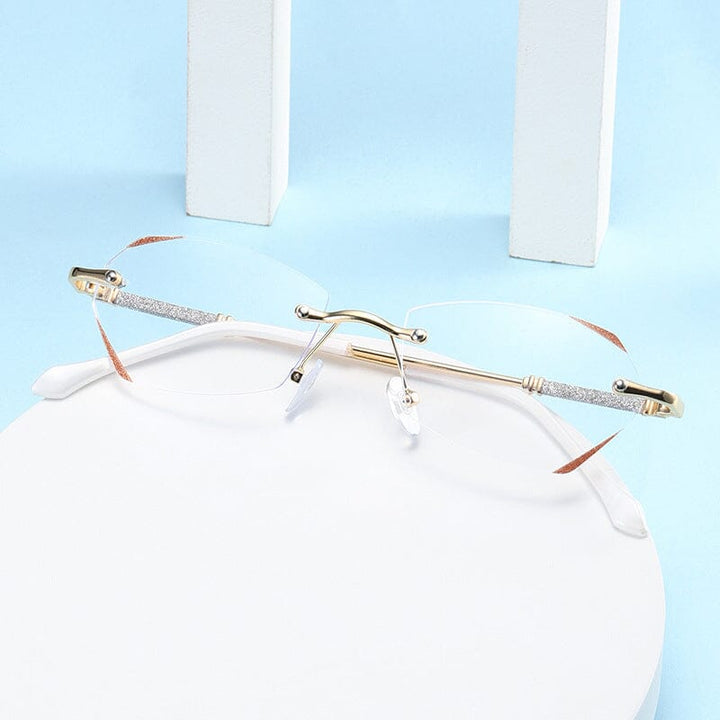 Stornfield | Fashionable rimless anti-blue light reading glasses