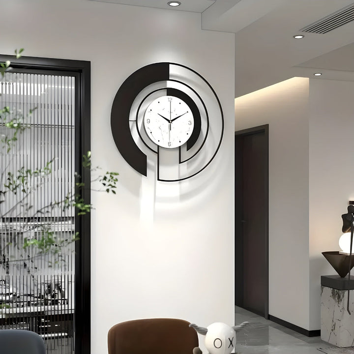 Stornfield Silent Geometric Wall Clock with Peaceful Movement for Quiet Spaces