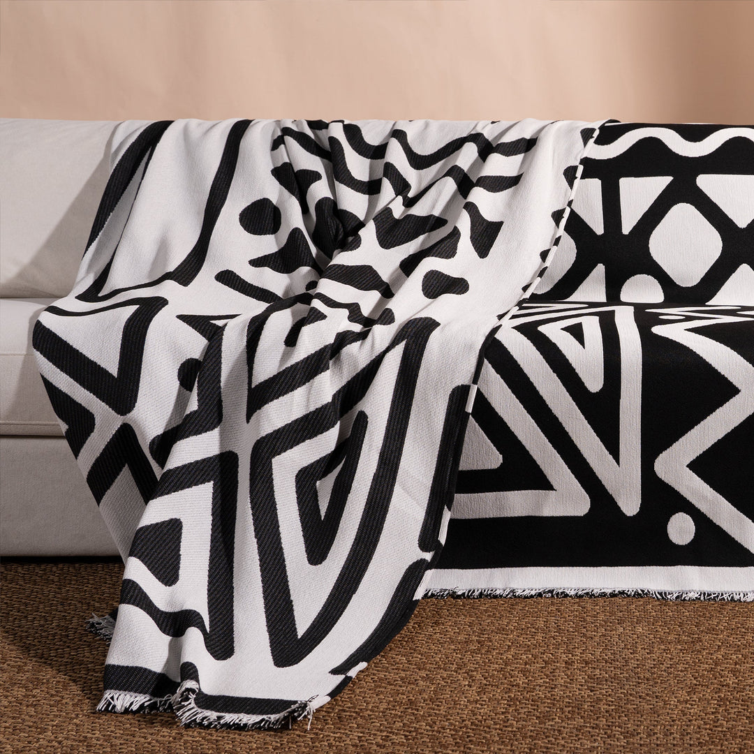 Geometric Boho Style Sofa Cover - Modern, Stylish & Durable Sofa Protection | Stornfield