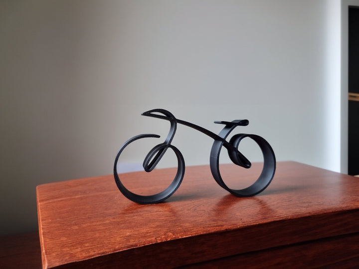 Stornfield | Elegant minimalist bicycle sculpture wireframe style