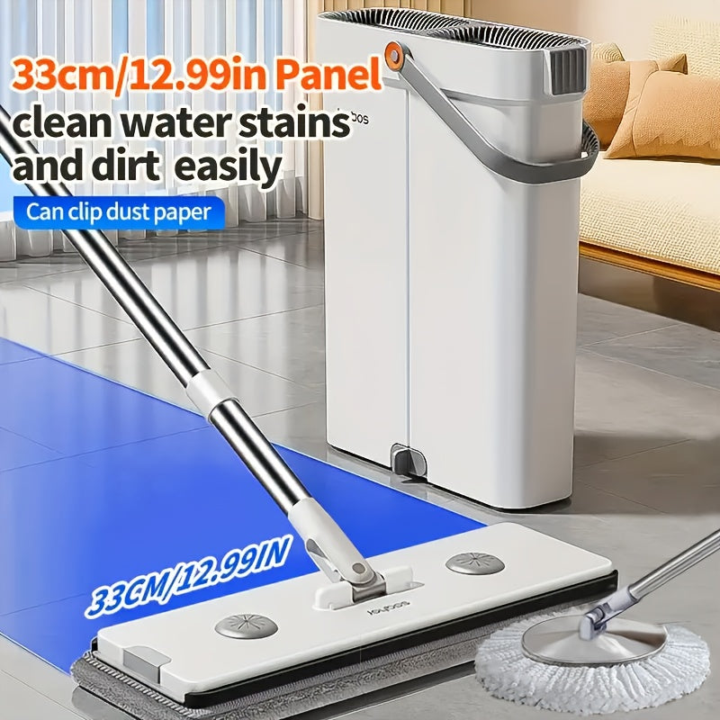 Mop set with bucket | 33 cm or 40 cm flat mop | Stornfield
