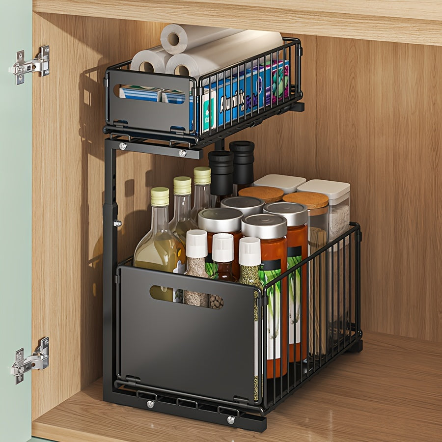 Pull-out Under-Cabinet Organizer 2 Levels | Stornfield
