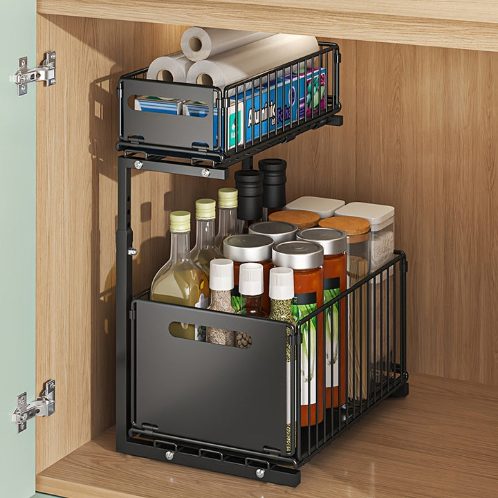 Pull-out Under-Cabinet Organizer 2 Levels | Stornfield