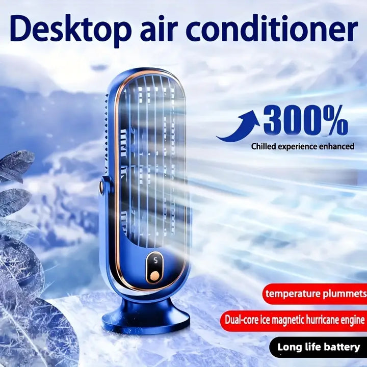 Portable Mini Air Conditioner with USB Charging – 5 Speeds & 720° Rotation | Stornfield