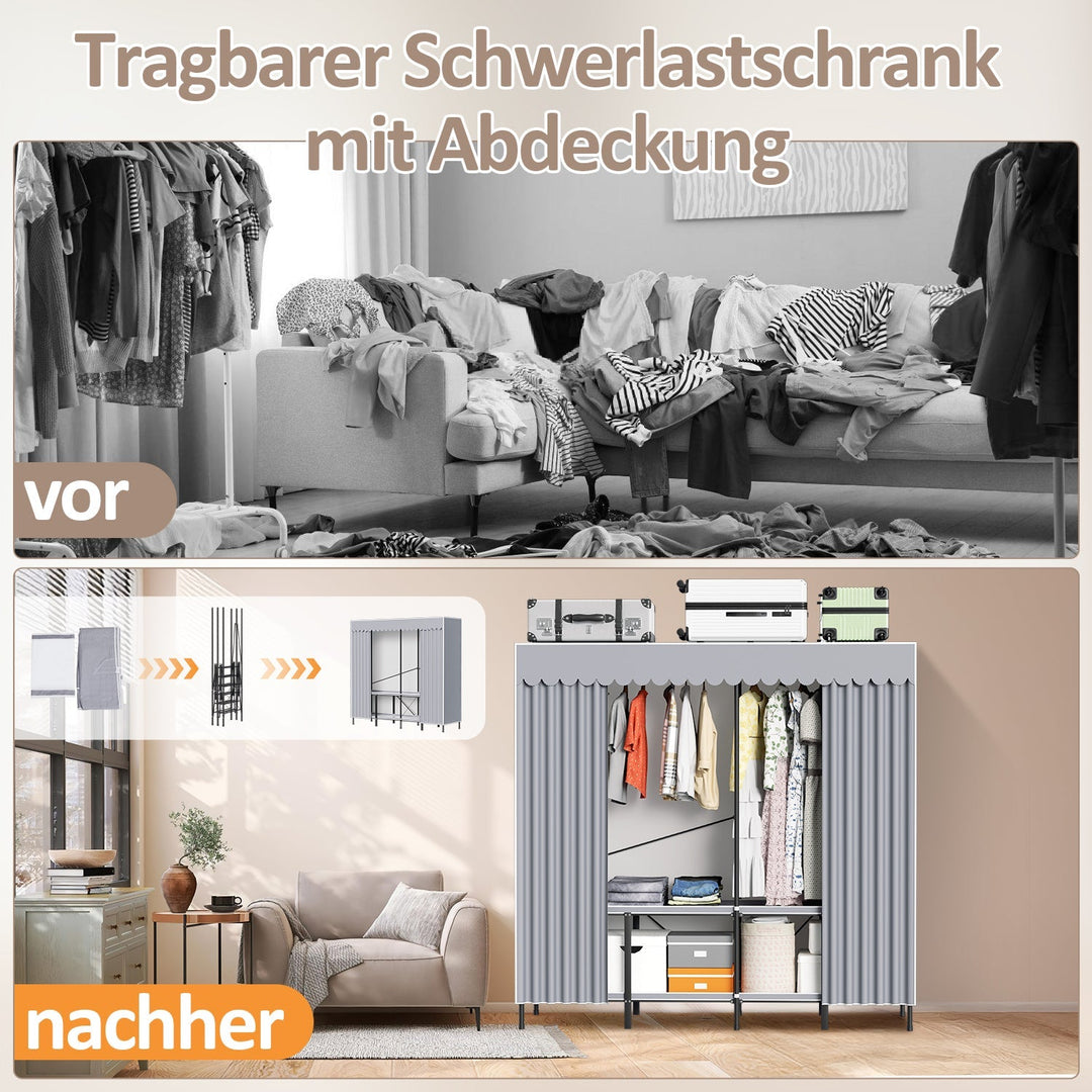 Foldable wardrobe bedroom cabinet | Stornfield