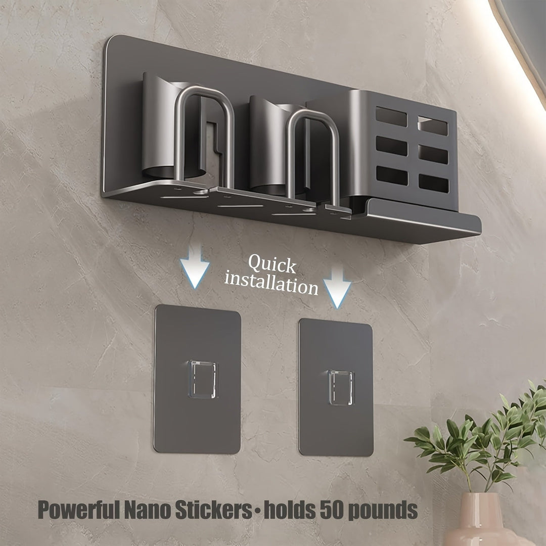 Stornfield | BristleHub Wall-Mounted Electric Toothbrush Holder – Aluminium Bathroom Organiser with Drainage Holes