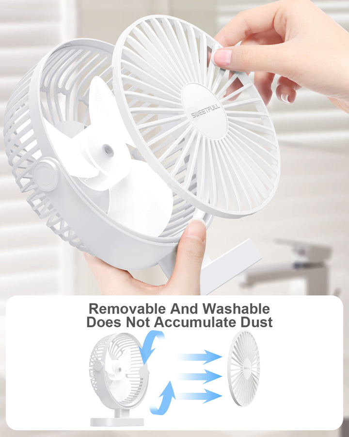 6.5 Inch USB Small Desk Fan for Home Office Car Outdoor Travel | Stornfield