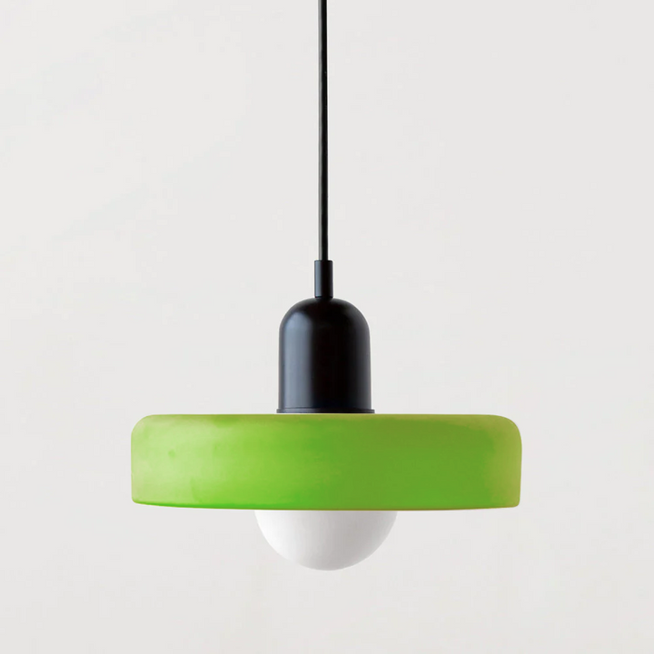 Stornfield | Stained Glass Pendant Light | Elegant Bauhaus Style Hanging Lamp | Designer Lamp for Living Room and Dining Room