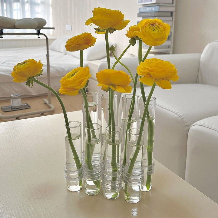 Stornfield | Flexible Flower Vases with Hinges | Modern Glass Tube Vase
