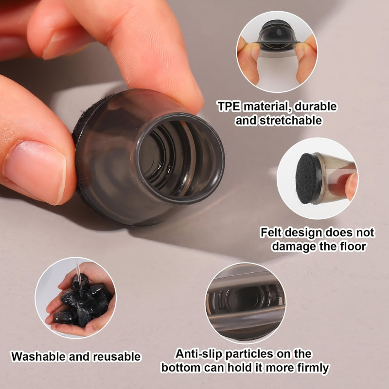 Chair leg felt gliders caps | Stornfield