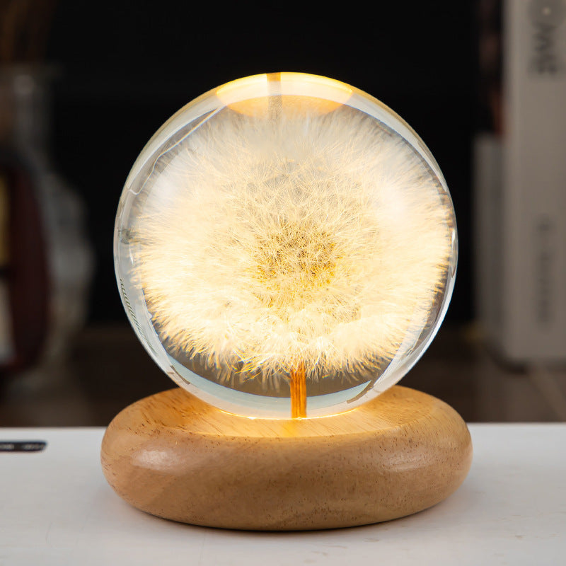 Crystal ball LED night light | Stornfield