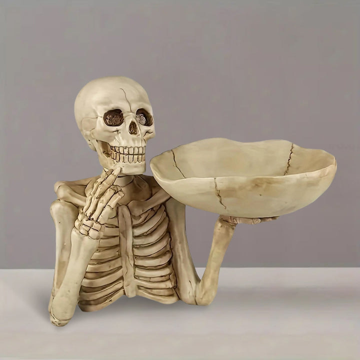 GhoulBowl Skull Bowl – Resin Halloween Candy Bowl and Gothic Decoration | Stornfield