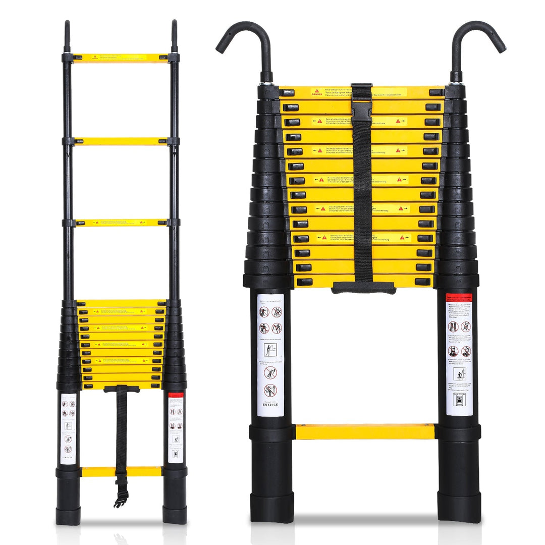 Telescopic Ladder Aluminum with Removable Hook | Stornfield