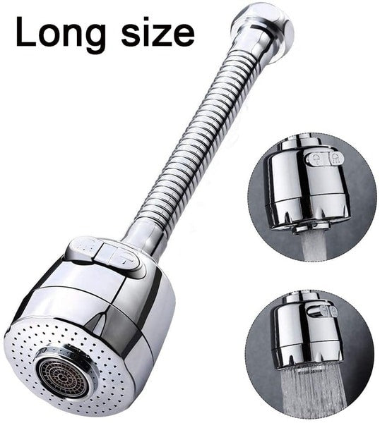 Water-saving attachment made of stainless steel, 360-degree movable and extendable | Stornfield