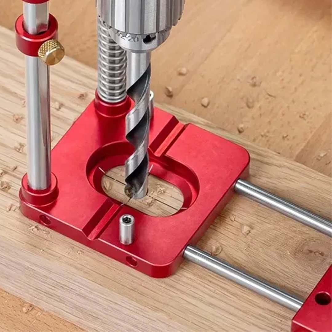 Stornfield | Drill Press Guide for Handheld Drills - Portable & Adjustable Woodworking Jig