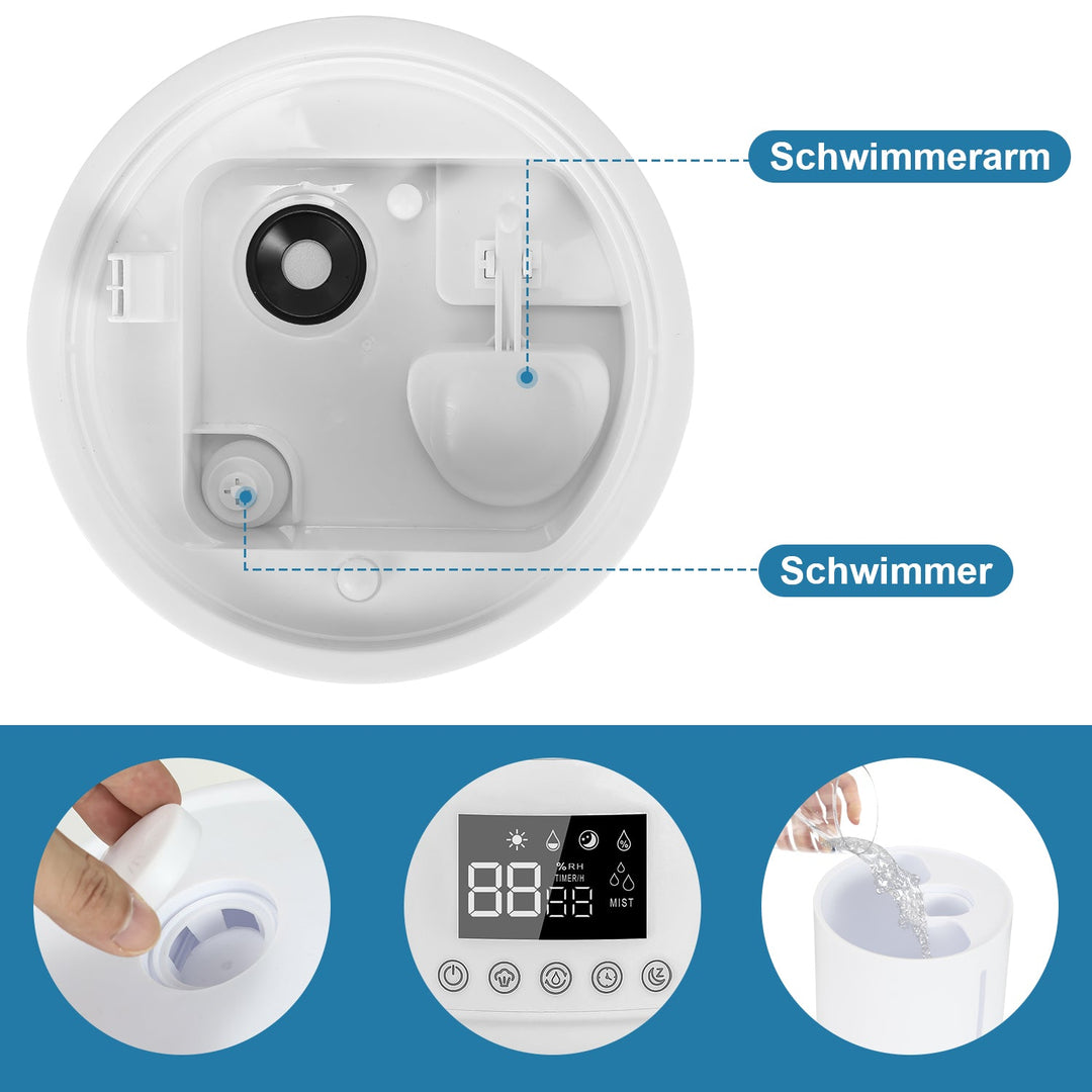 4L Top Fill Humidifier with Remote Control | Stornfield