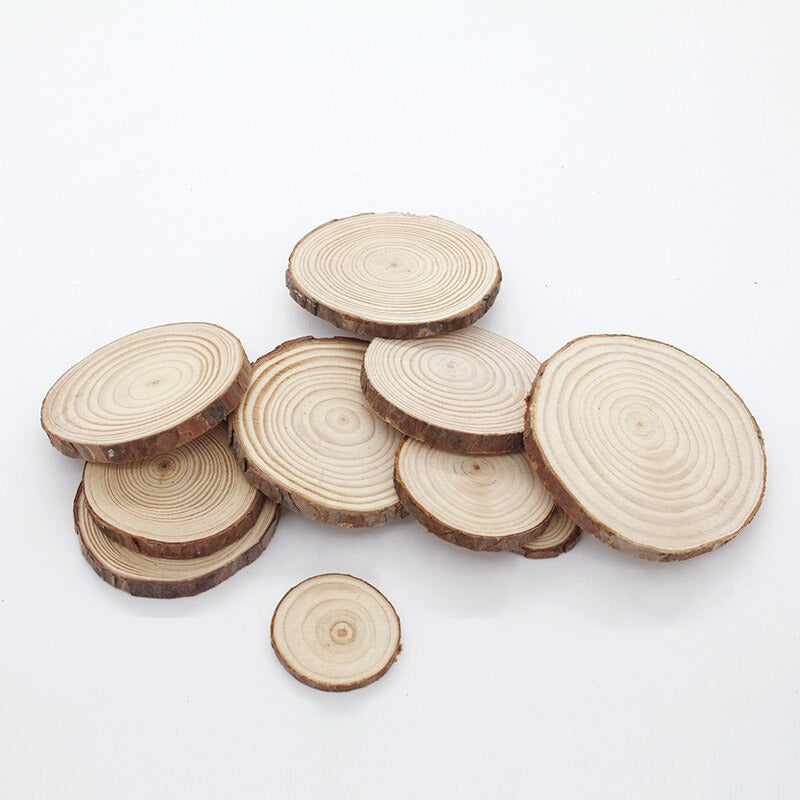 Natural Wood Slice Coasters | Stornfield