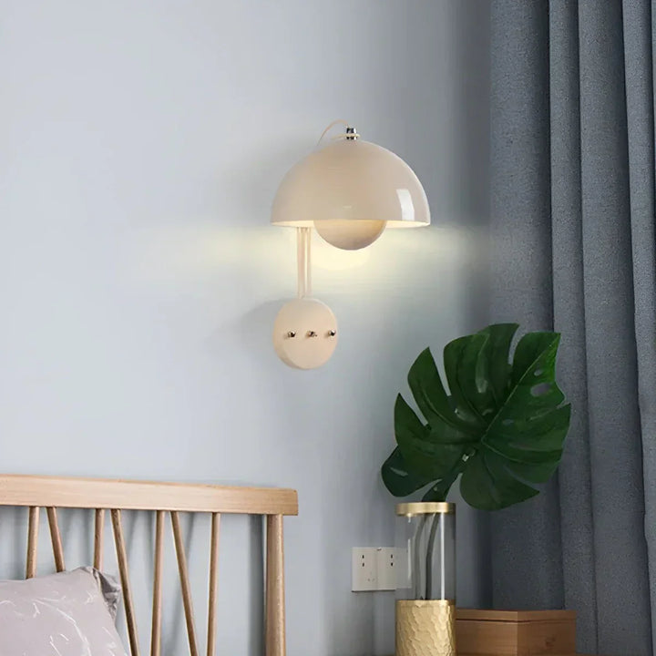 BudLume - Cozy Scandinavian Mushroom Wall Lamp Stornfield