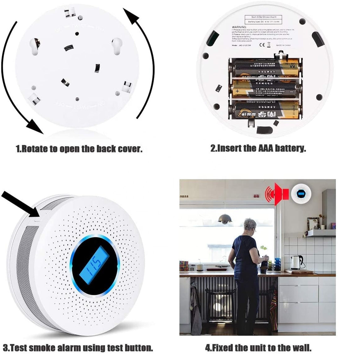 CombiVeilig Smoke and Carbon Monoxide Detector with Long-lasting Battery | Stornfield