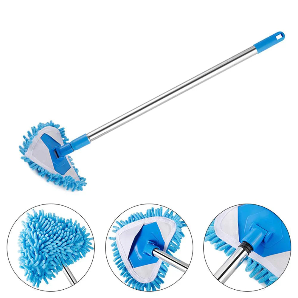 180-Degree Rotatable Adjustable Microfiber Telescopic Triangle Mop, Stornfield
