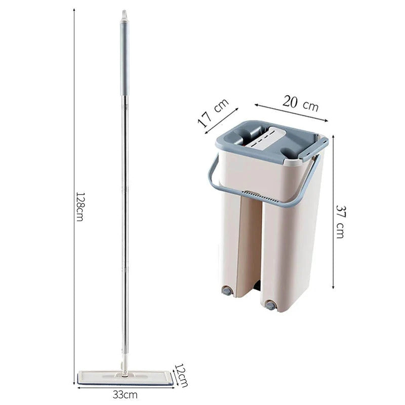 Spin Mop Bucket With Reusable Mop Pads Stornfield