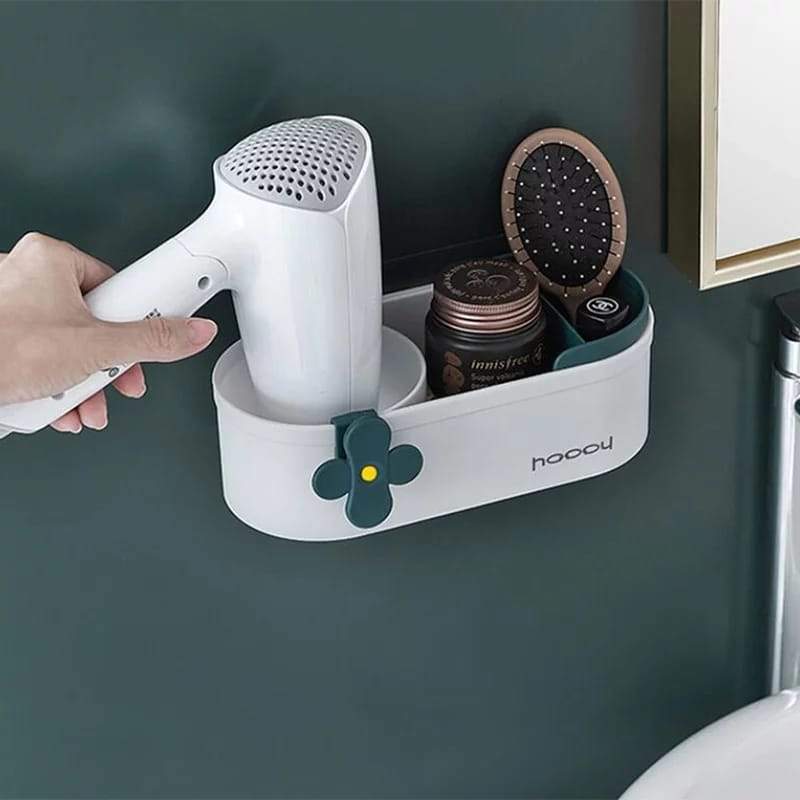 Wall Mounted Cute Hair Dryer Blower Organizer Rack Stornfield