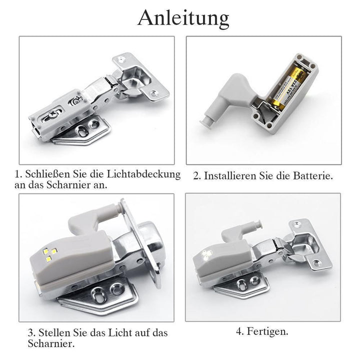Bequee Super Bright LED Hinge Light (10 Pieces) | Stornfield