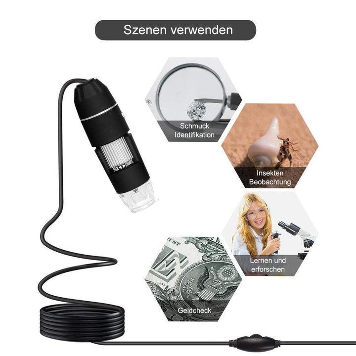 Wearable 1000X Zoom 1080p Microscope Camera | Stornfield