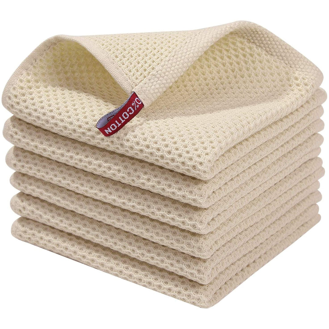 Stornfield | 6-Pack: Woven Waffle Cotton Paper Towels