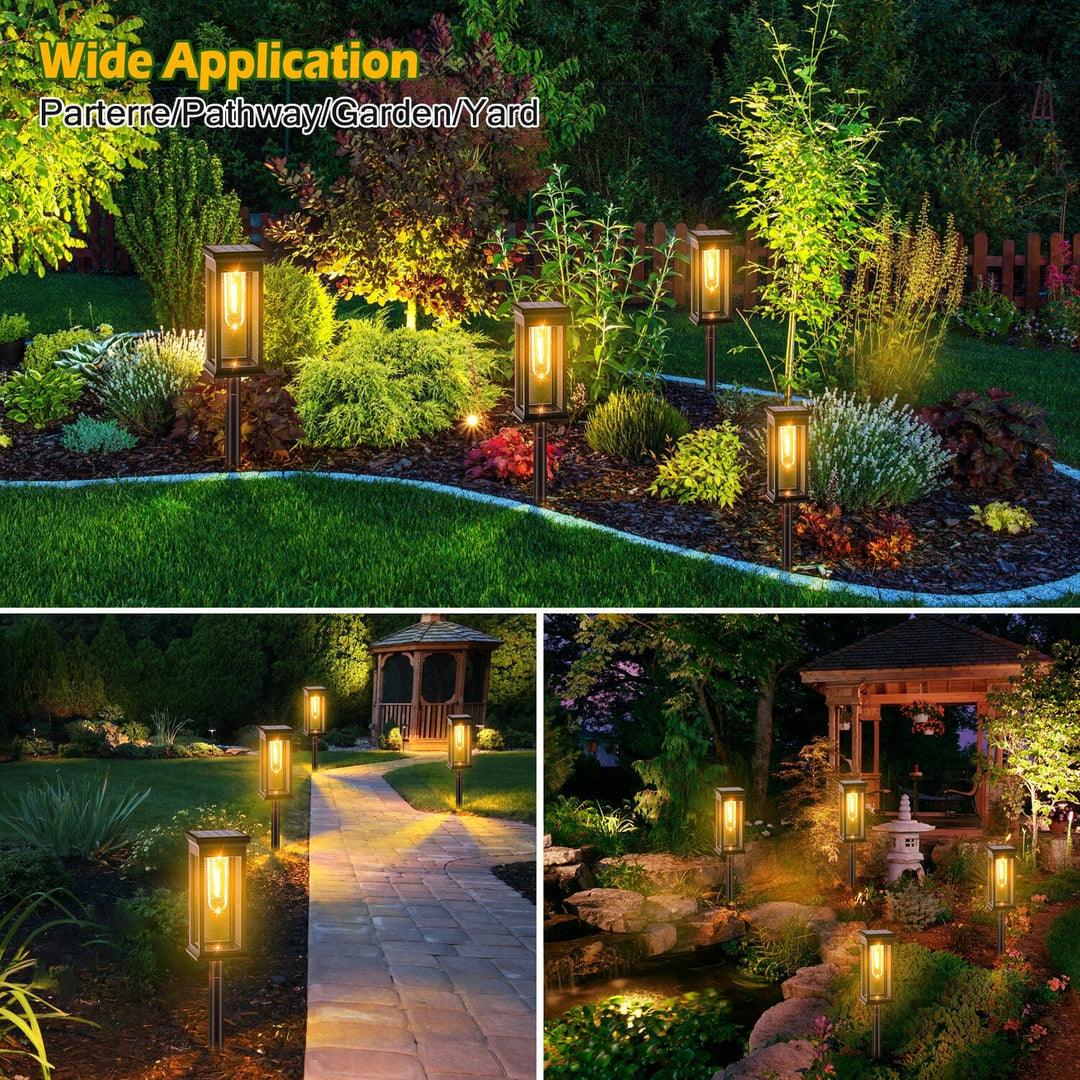 Stornfield | 6-Pack: IP65 Waterproof Solar Garden Lights Automatic On/Off