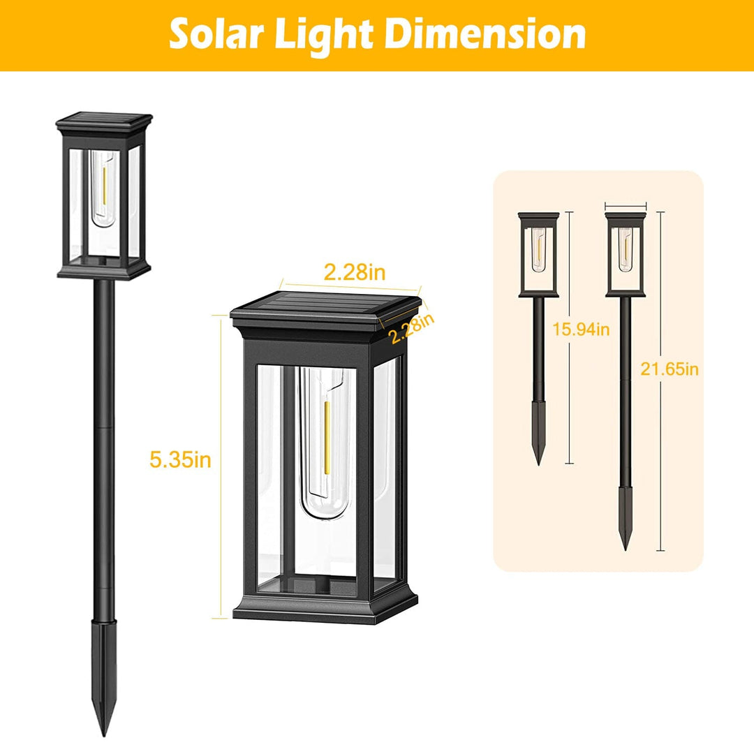 Stornfield | 6-Pack: IP65 Waterproof Solar Garden Lights Automatic On/Off