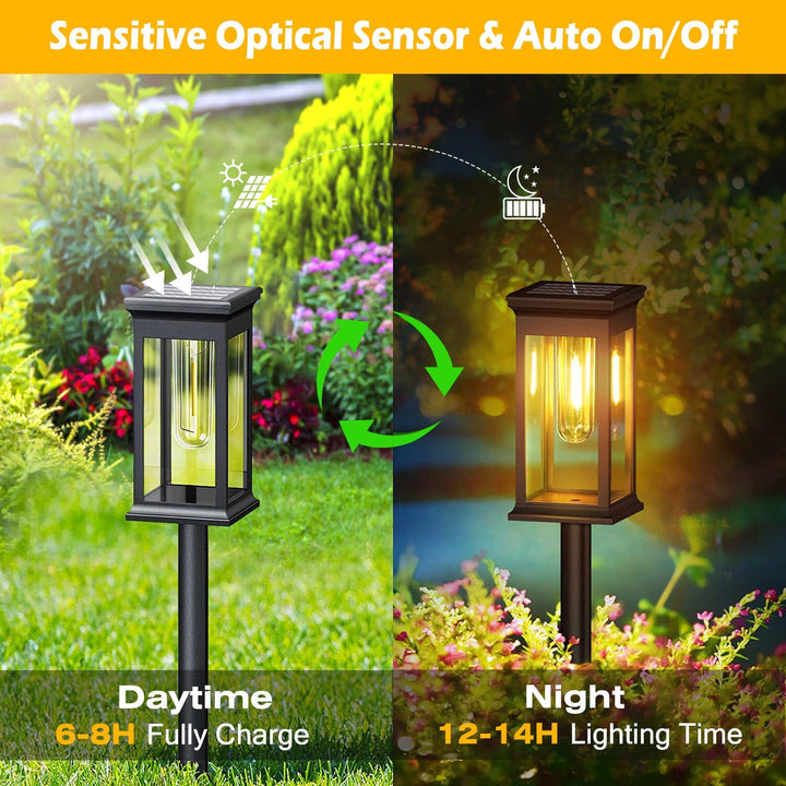 Stornfield | 6-Pack: IP65 Waterproof Solar Garden Lights Automatic On/Off