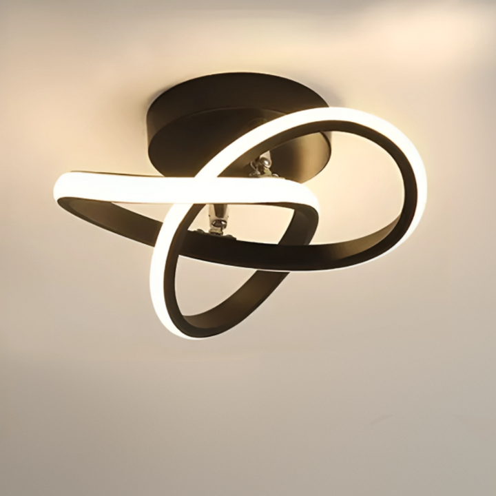 Modern LED Ceiling Lamp 18W | Creative Design with 2 Rings | Energy-Efficient Lighting for Living Room & Office 24 cm | Stornfield