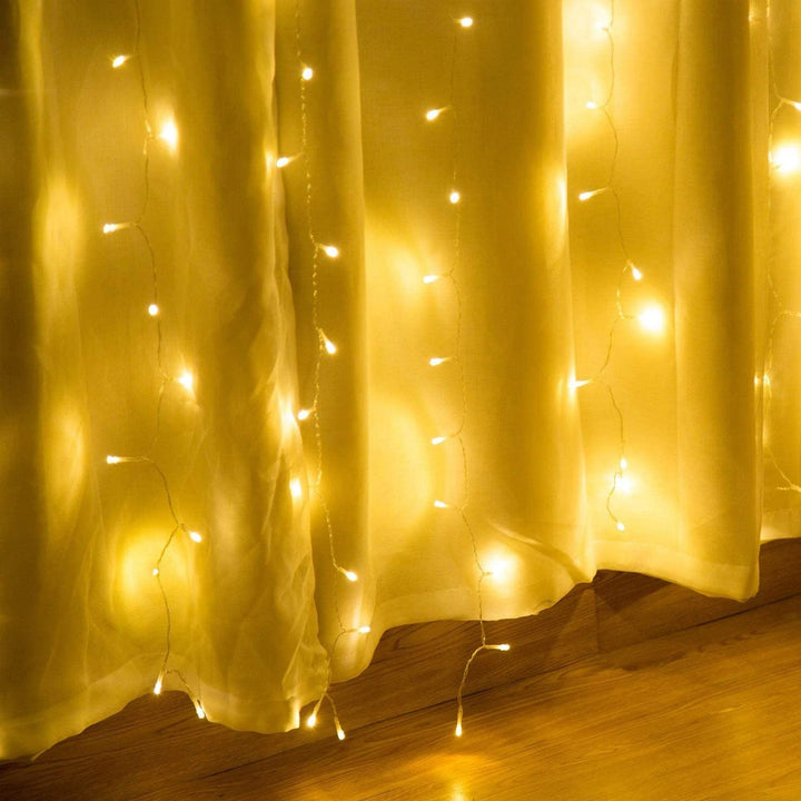 Stornfield | 600 LED 9.8 x 19.6 FT. Curtain Lights with 8 Lighting Modes and Memory Function