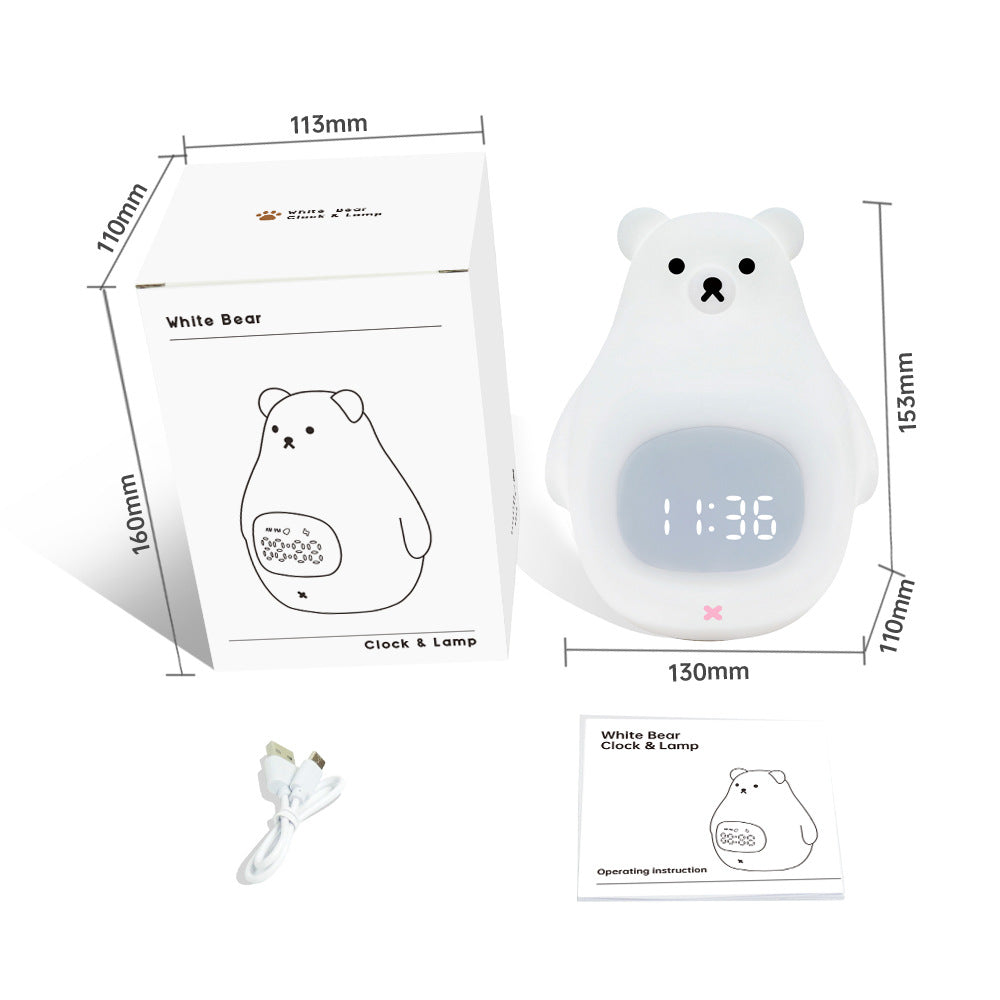 Stornfield | White Bear Lamp with Sleep Timer