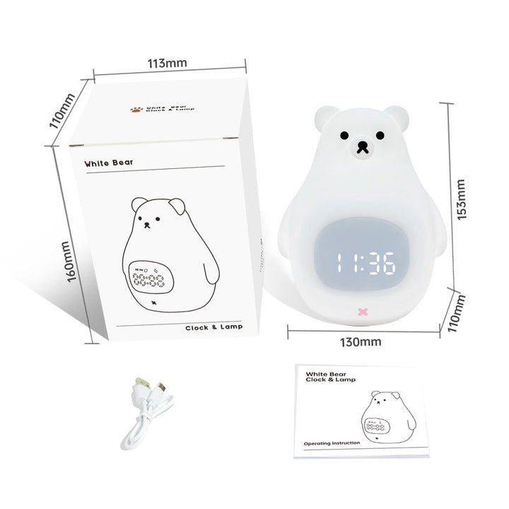 Stornfield | White Bear Lamp with Sleep Timer