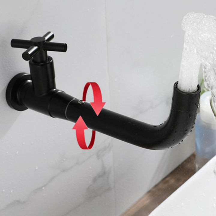 Stornfield | 1-Handle Modern Wall Mount Lavatory Faucet, 1-Hole Bathroom Tap