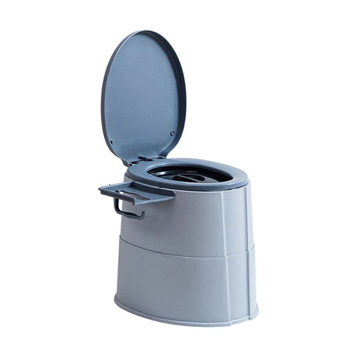 Stornfield | Modern Flush Toilet Plastic Round Floor Mounted Toilet Bowl for Bathroom