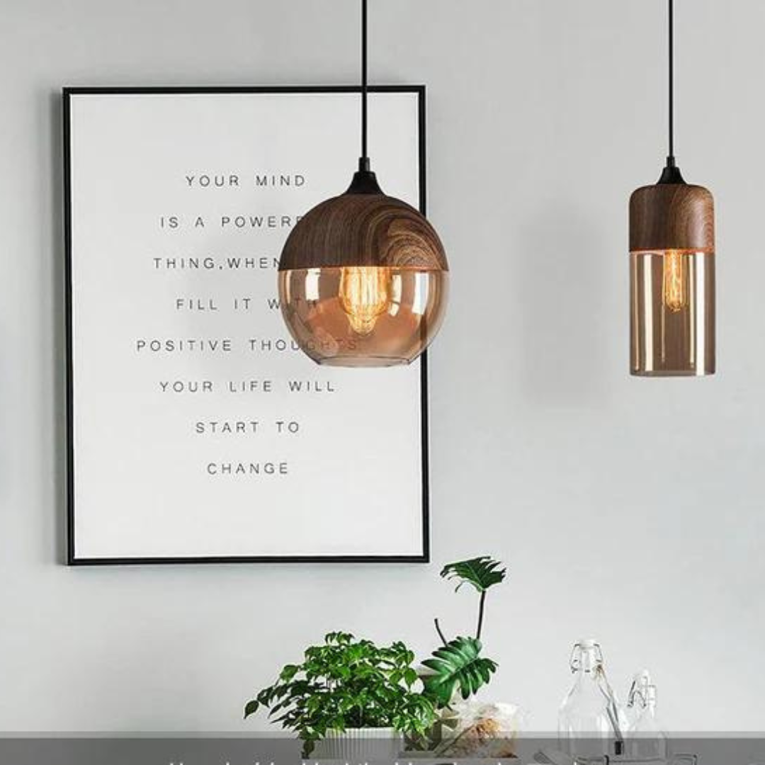 Stylish Scandinavian Wooden Ceiling Lamp - NordLuna | Stornfield