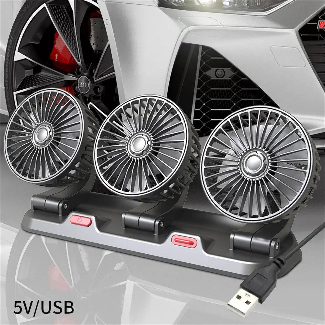 Adjustable 3-Head Electric Fan | Stornfield