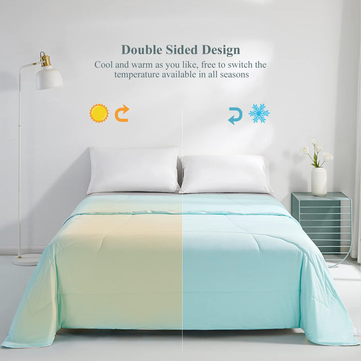 Ultra Soft Cloudy 3D Cooling Comforter  Extreme Q Max 0.5-Lake Blue | Stornfield