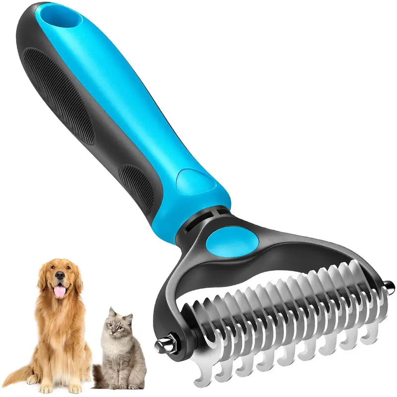 Double-sided pet grooming brush - End the hair chaos and enjoy quiet, cozy cuddle hours | Stornfield