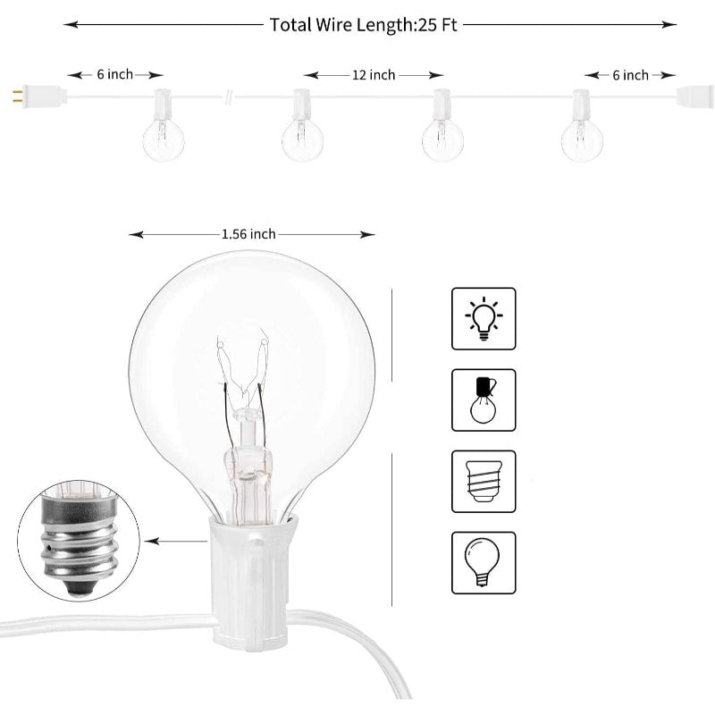 Stornfield | Royaleva Outdoor Dimmable String Lights - 20ft LED Ambient Lighting