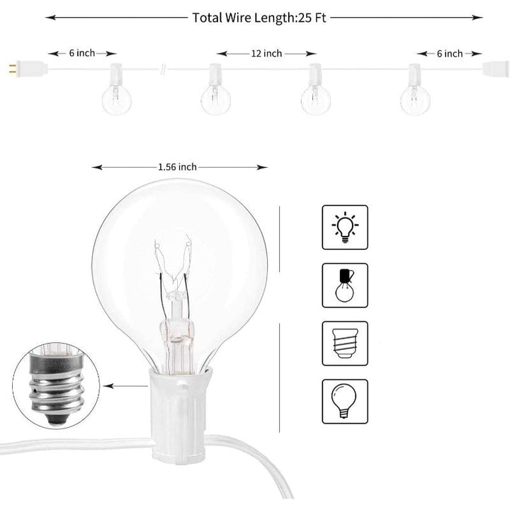 Stornfield | Royaleva Outdoor Dimmable String Lights - 20ft LED Ambient Lighting