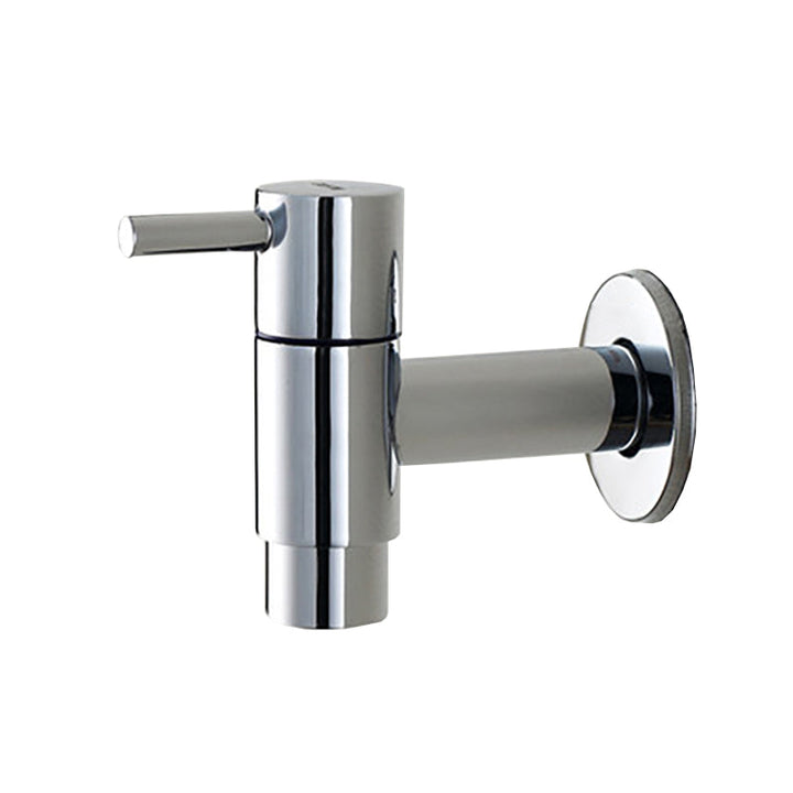 Stornfield | Contemporary Wall-Mounted Bathroom Faucet Single Hole Low Arc Solid Brass Circular Faucet