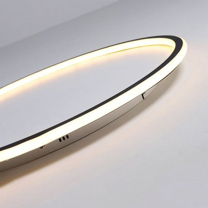 LunaNova - Modern LED Ceiling Light Metal/Acrylic for Living and Bedroom, Stornfieldack/White Design | Stornfield