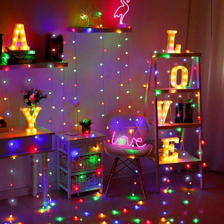 Solar-Powered Crystal Ball String Lights | Stornfield