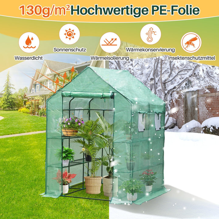 Greenhouse Film Greenhouse with Shelves | Stornfield