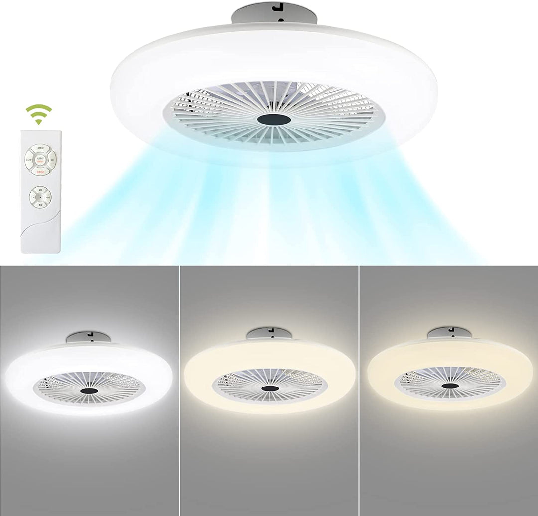 Ceiling fan with lighting 80W with remote control | Stornfield